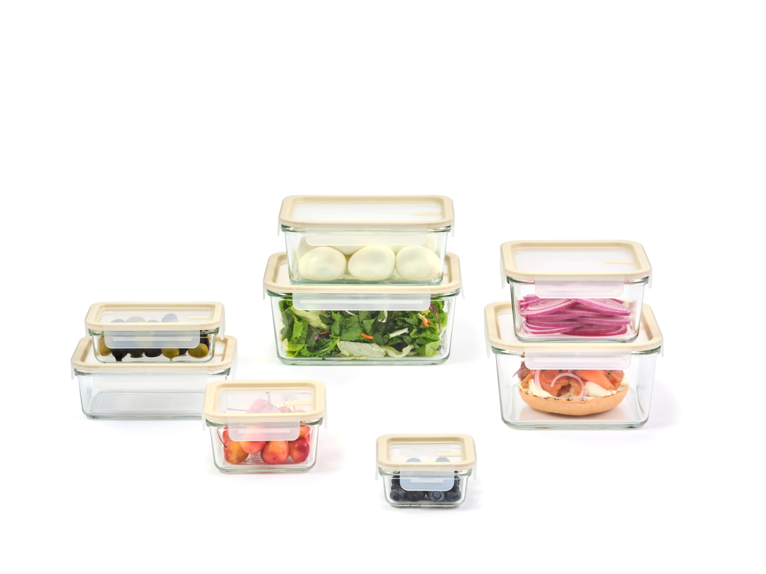 Glasslock Sens 6oz square container compact for snacks on the go