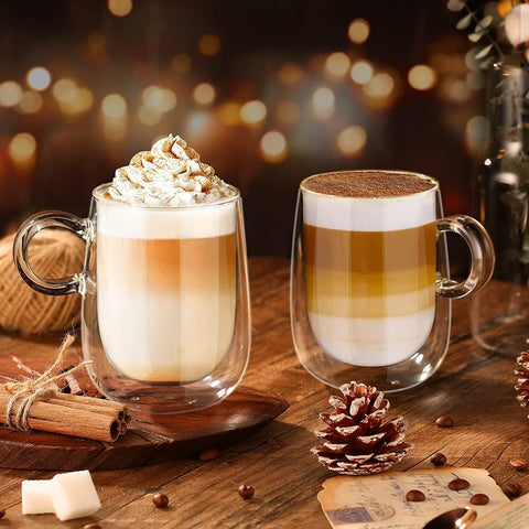 Glastal mug serving ice cream or yogurt with elegant presentation.