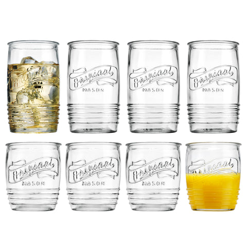 Glaver's 20oz highball glasses clear, durable, ideal for cocktails and iced drinks.
