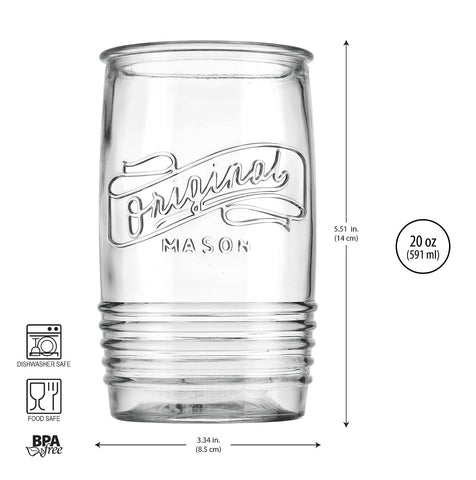 Glaver's BPA-free and lead-free glassware ensures safe sipping.