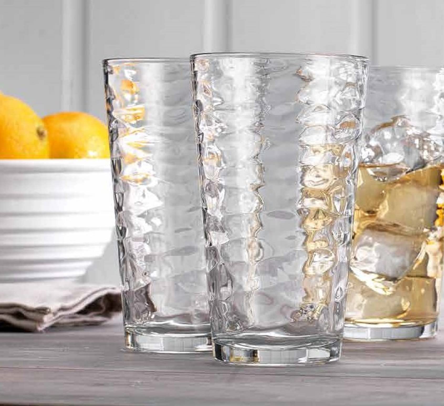 Glaver's dishwasher-safe glassware stays bright after many cycles.