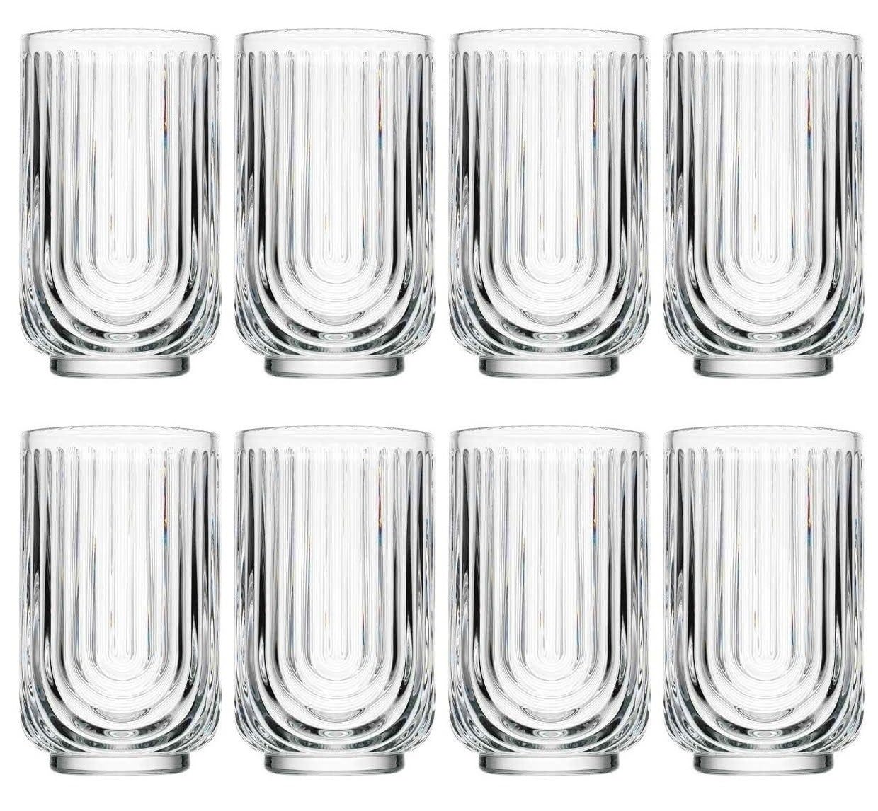 Glaver's highball glass is tall enough for layered drinks and garnishes.
