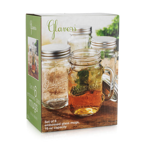 Six-pack set offers value and consistent styling for matching glassware.
