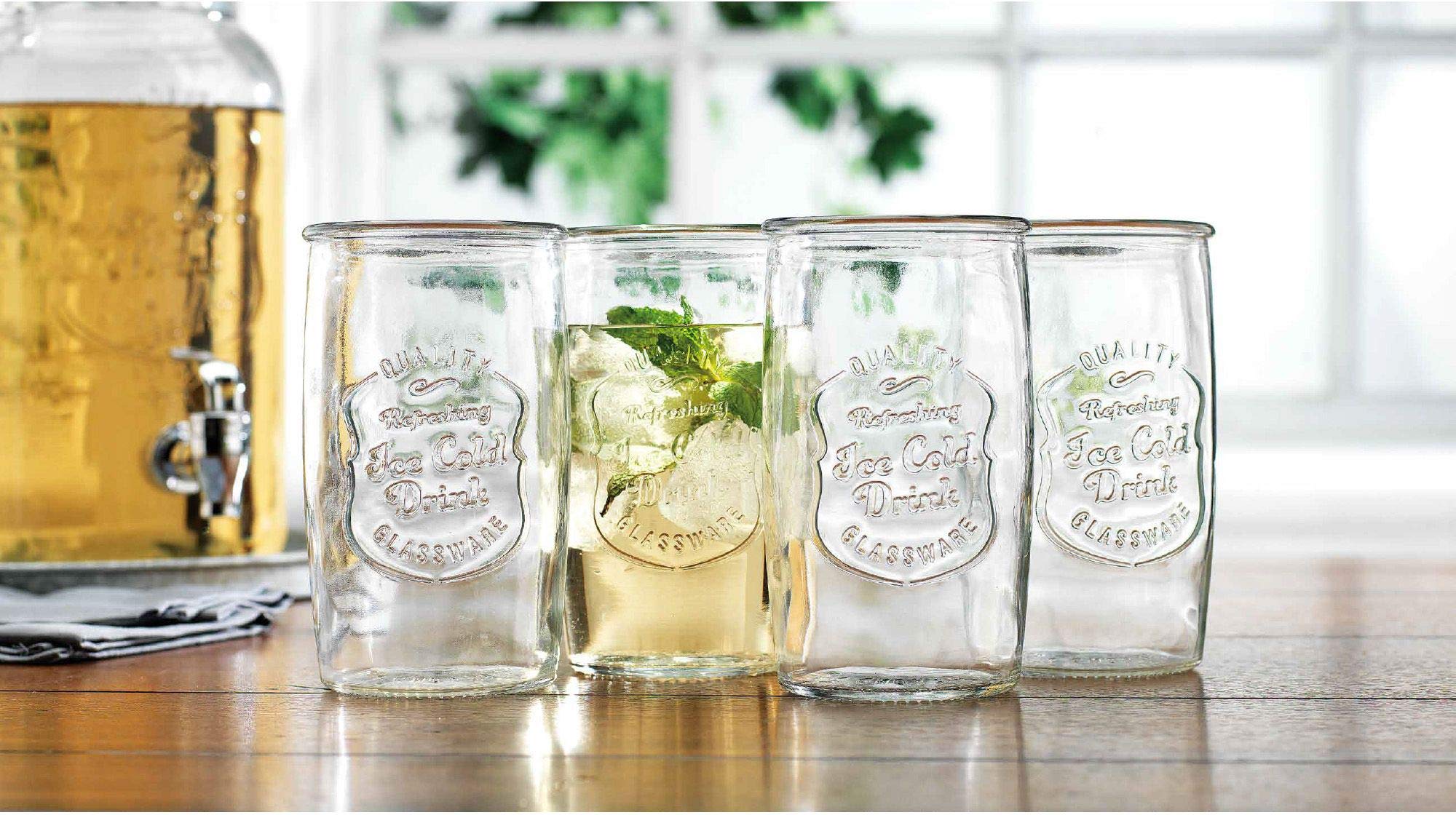 Retro-inspired design adds charm to any home bar.