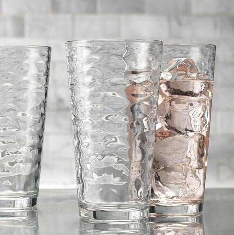 Glaver's glasses with sturdy bottom prevent spills and tipping.