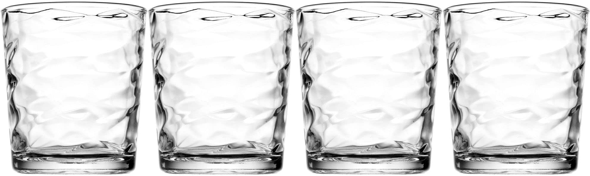 Glaver's old fashioned glasses set stacks neatly for storage and gifting.