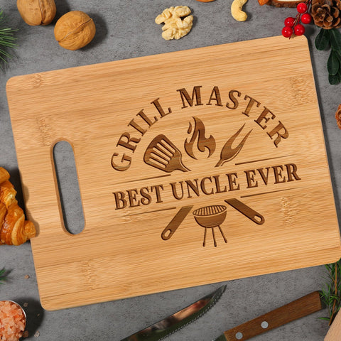 Gleevera bamboo cutting board in kitchen ready for chopping and serving