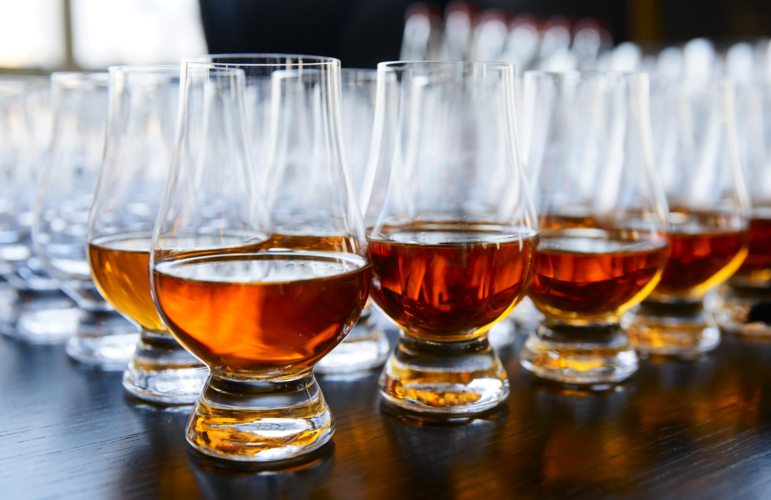 Glencairn brandy tequila rum compatible design suits many spirits.