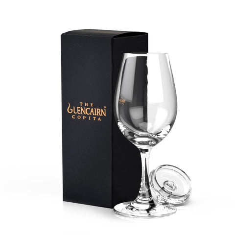 Glencairn copita glass highlights aroma for premium whisky nosing