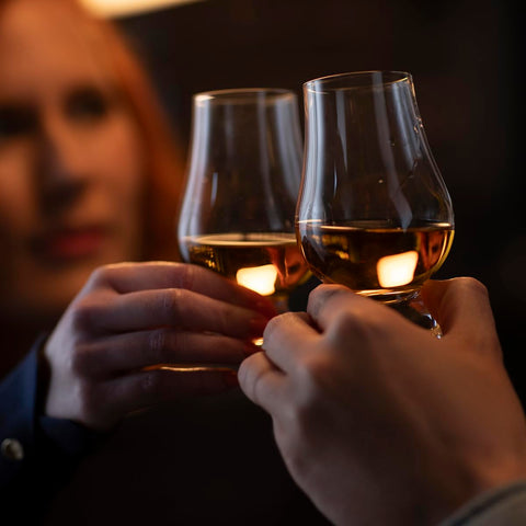 GLENCAIRN crystal close-up reveals precise facets for aroma concentration.