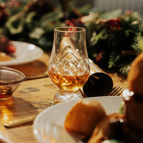 GLENCAIRN Cut Glass inside-nosing bowl view emphasizes aroma concentration