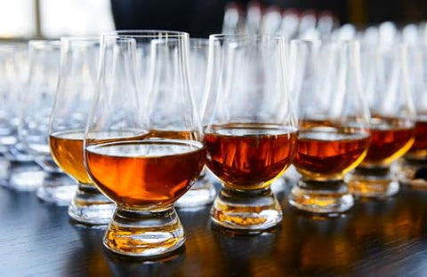 Gift-ready whiskey glass for celebrations.