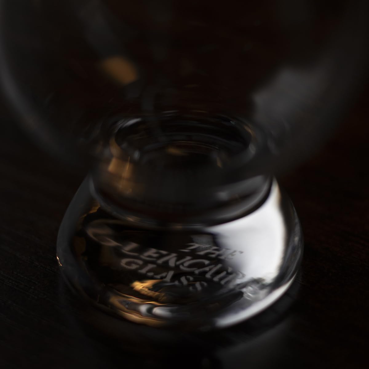 Glencairn whiskey glass wide bowl showcases whiskey color beautifully.