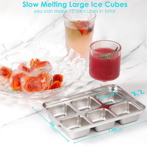 GLENDAVENY easy-release ice tray demonstrating quick cube release