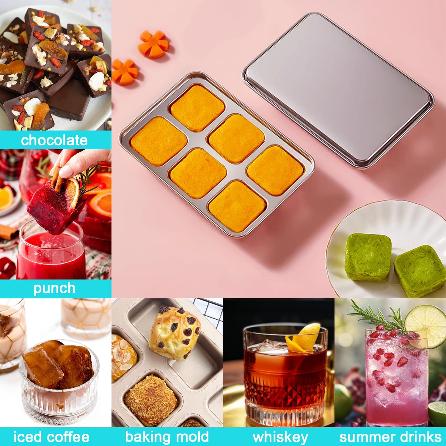GLENDAVENY fruit-herb cubes for flavored drinks
