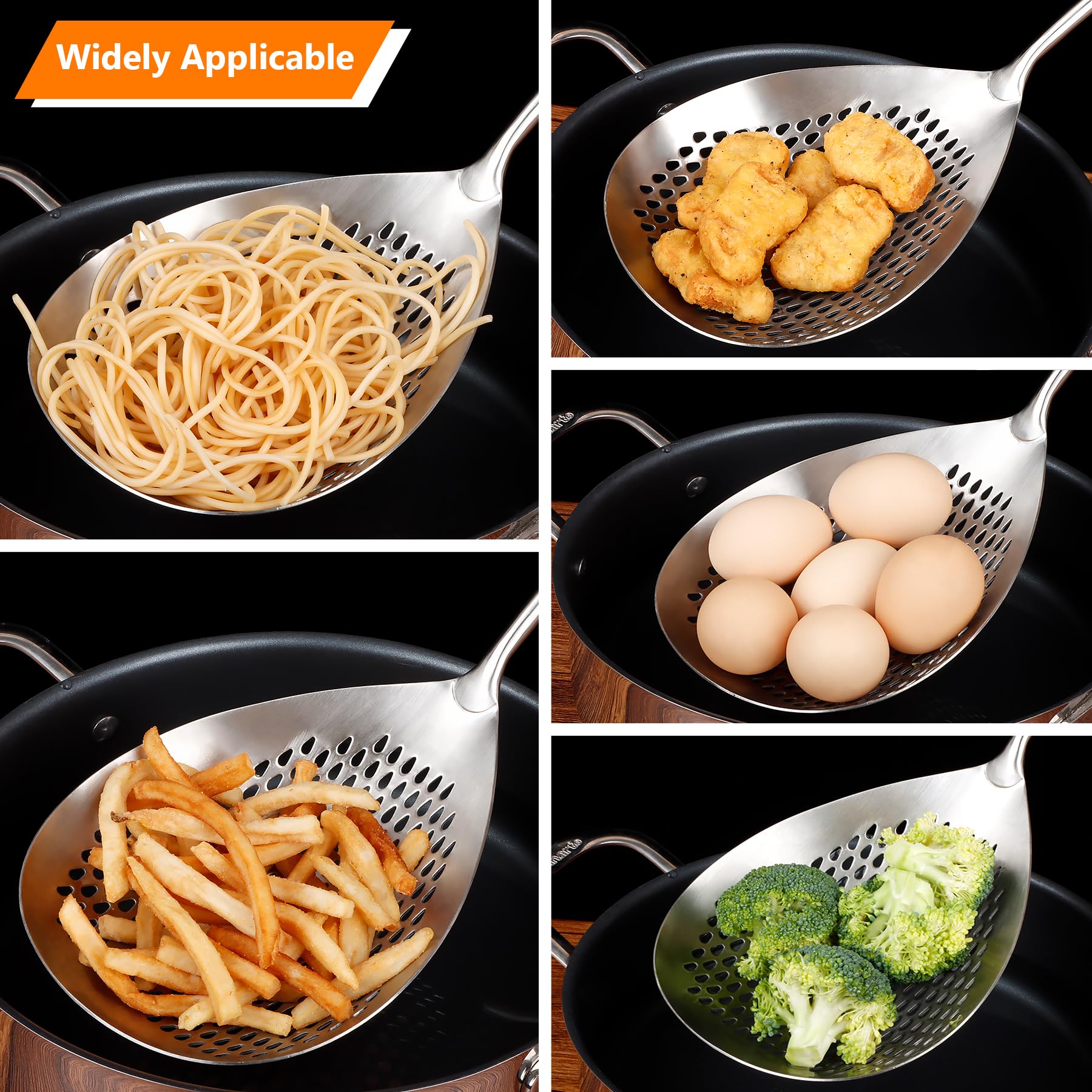 GLENDAVENY wooden-handle design provides heat insulation during cooking
