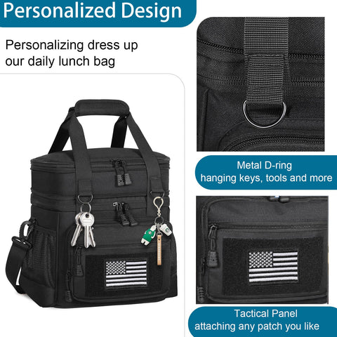 Glenkey 22L capacity lunch bag ideal for office, travel, and day trips.