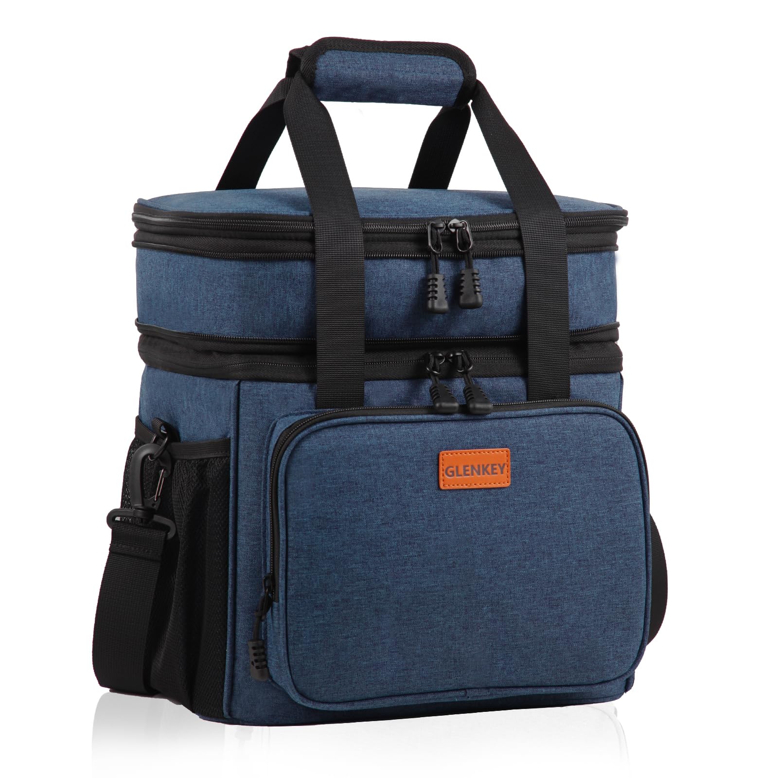 GLENKEY expandable lunch box top compartment for extra capacity during meals