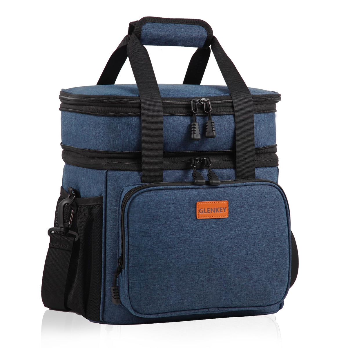 GLENKEY expandable lunch box top compartment for extra capacity during meals