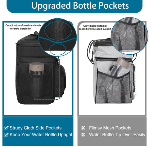 Glenkey front with velcro patch and multiple pockets for organized essentials.