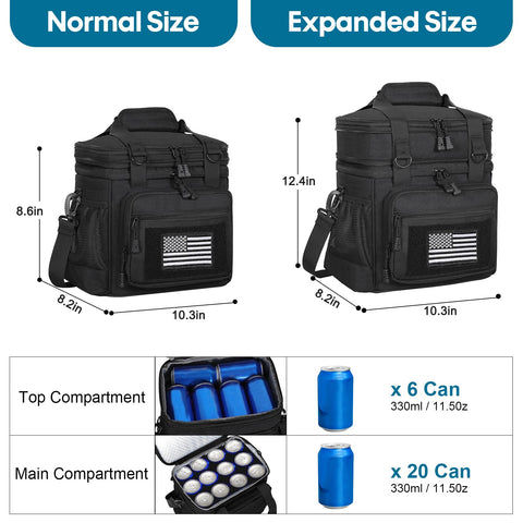 GLENKEY front Velcro patch area for personalization.