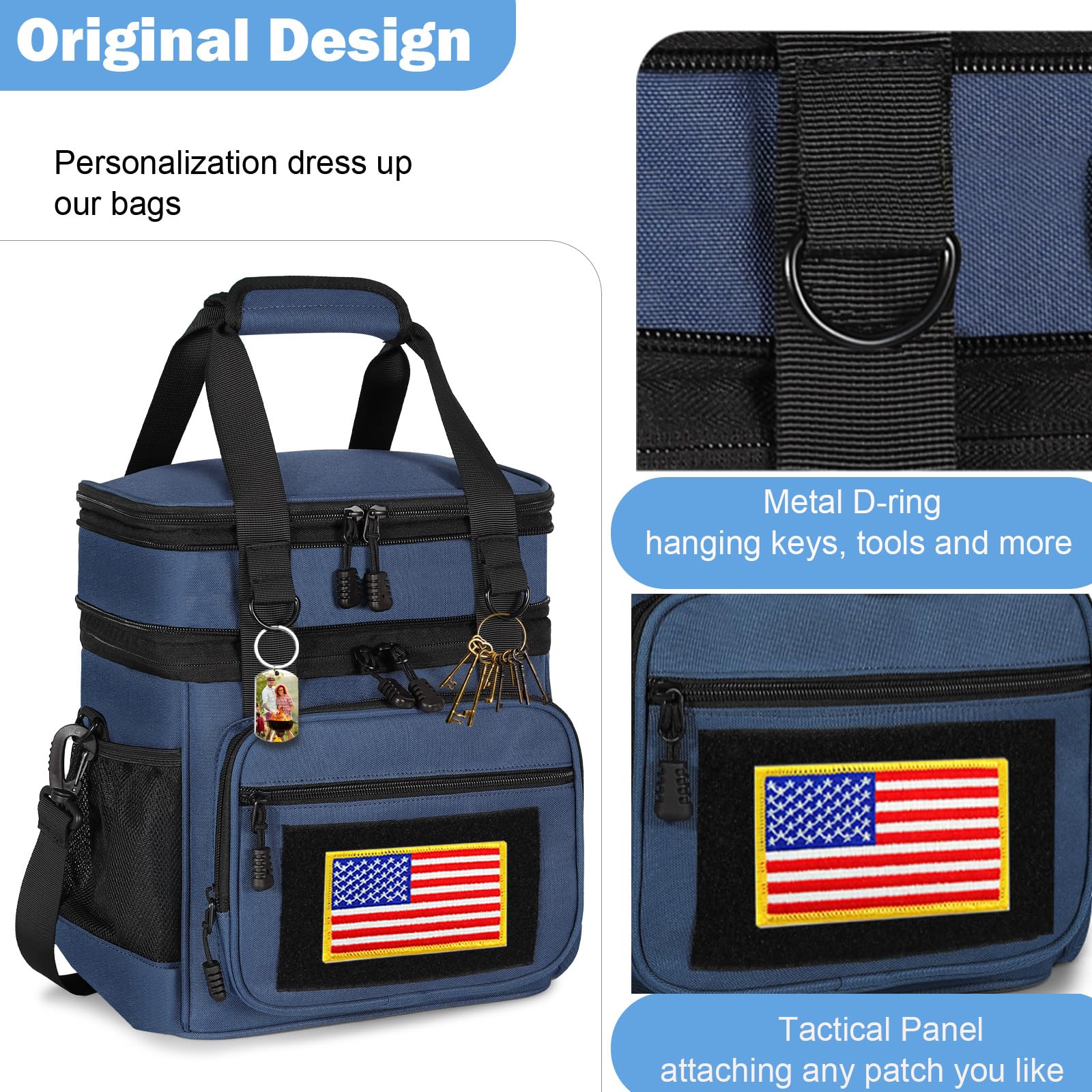 GLENKEY water-resistant, leakproof exterior protects contents on outings