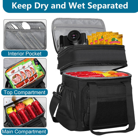 Glenkey water-resistant and leakproof lunch bag keeps contents dry in light rain