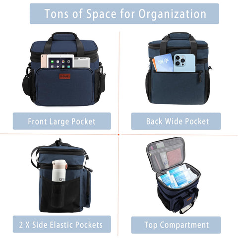 GLENKEY water-resistant leakproof lunch bag protects contents in any weather