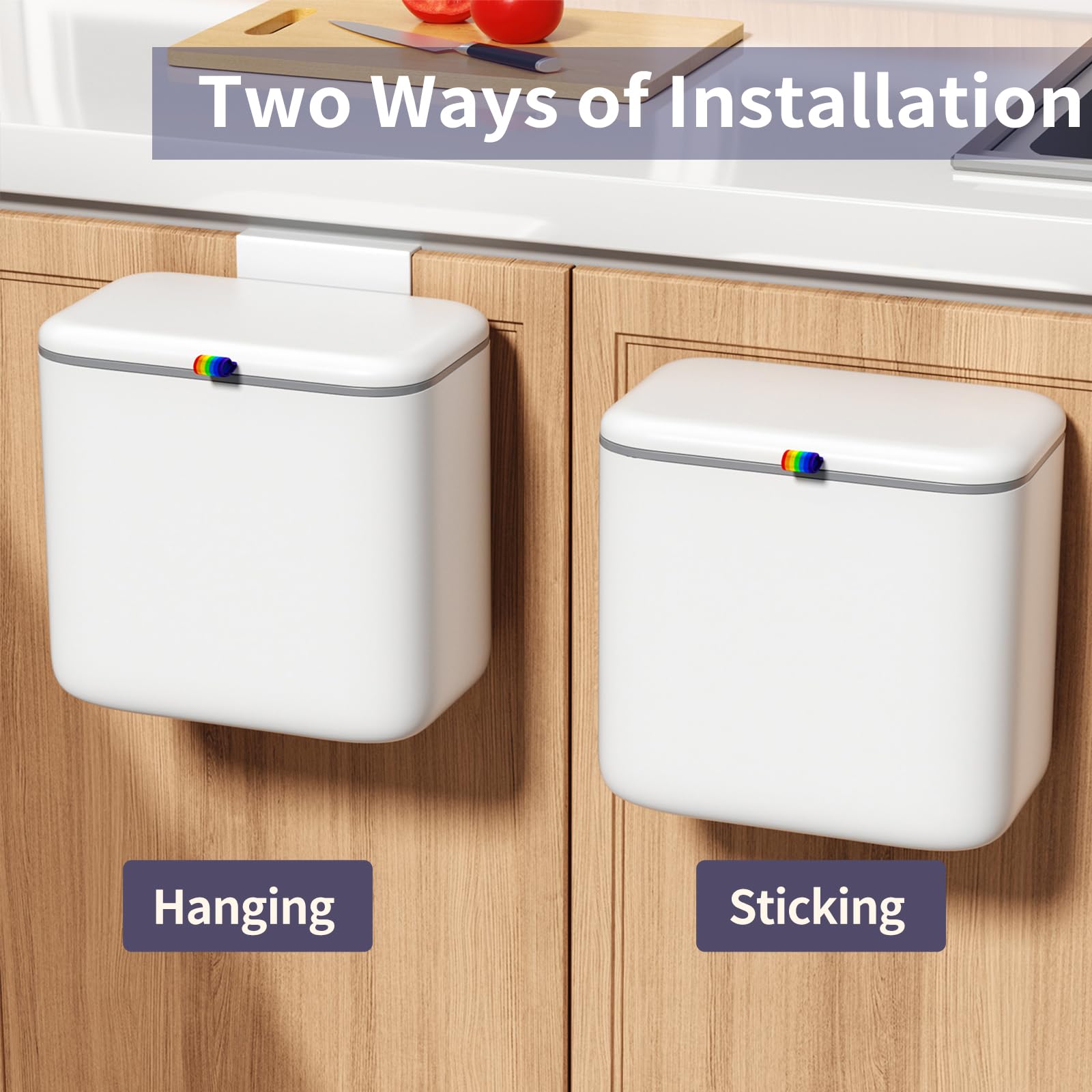 Gleynest lid contains odors and deters pests during use.