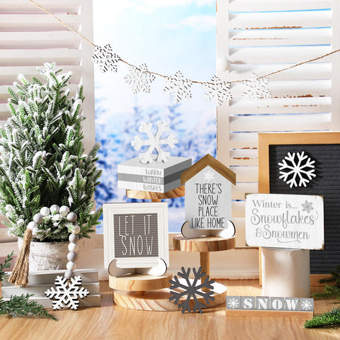 GlikCeil Christmas decor gift set—timeless seasonal charm for tables