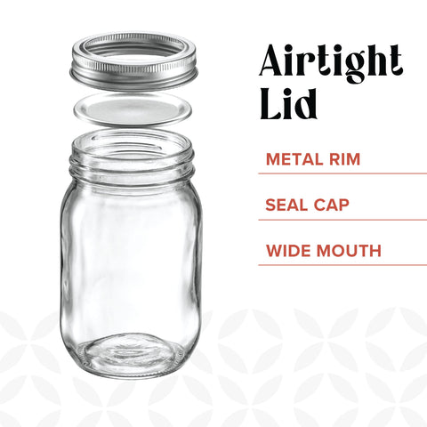 GLING clear glass showcases vibrant fruits for canning and storage.