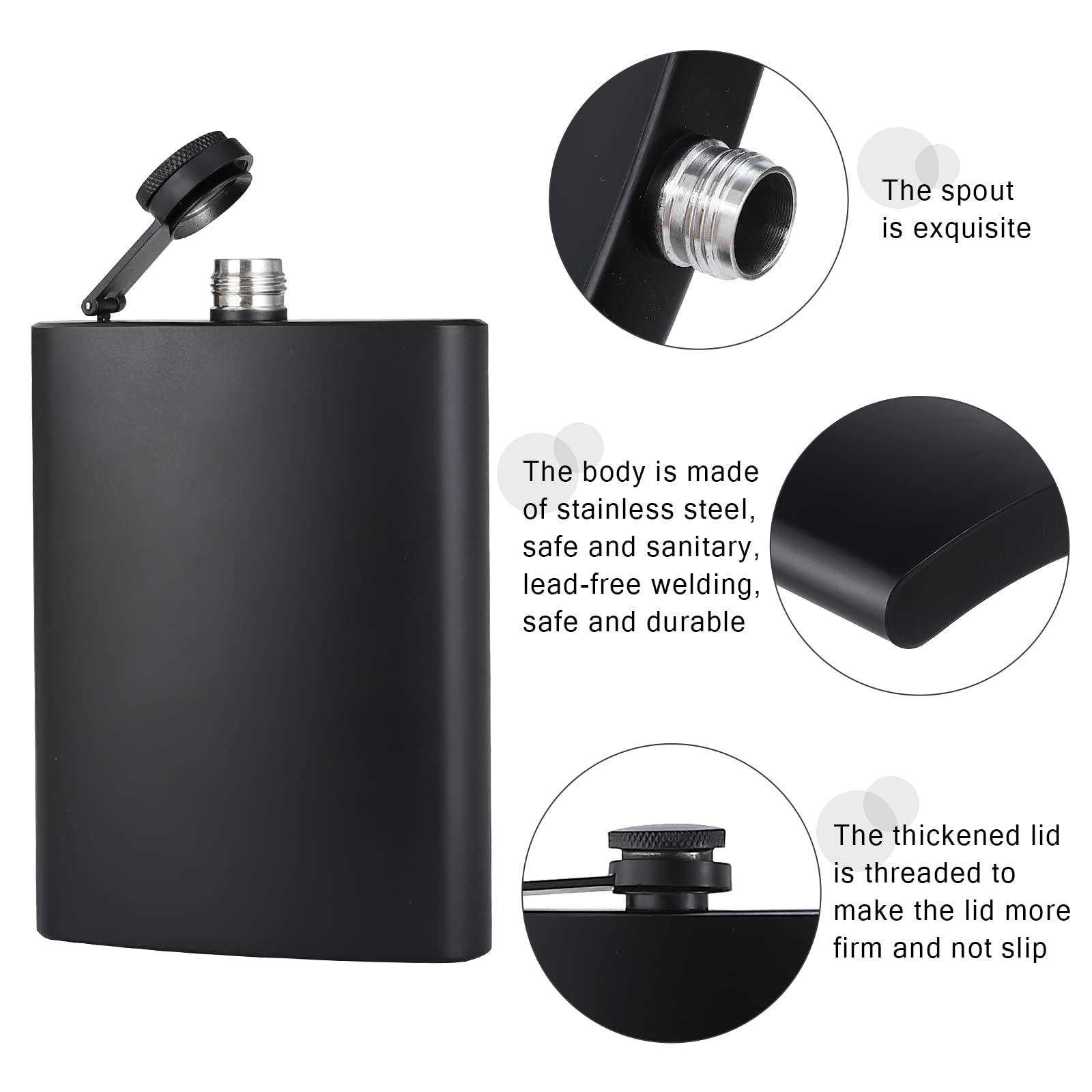 GliSun eight-flask gift set with cups perfect for celebrations