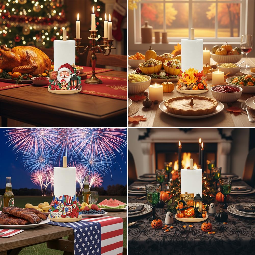 GLLZJZXC seasonal signs span spring through winter for year-round kitchen charm.