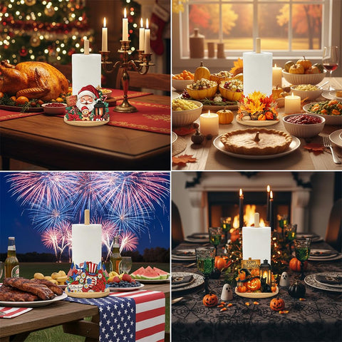 GLLZJZXC seasonal signs span spring through winter for year-round kitchen charm.