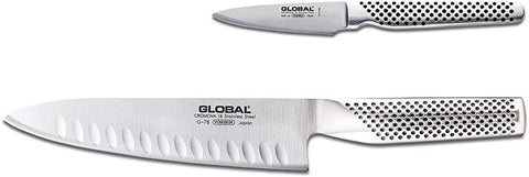 Global 2-piece knife set with 7-inch cook’s knife and 3-inch paring knife for precise prep