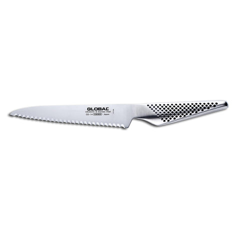 Global Osaka 4.5-inch utility knife for detailed trimming and fruit work.