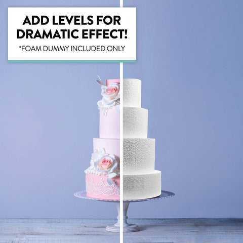 Global Sugar Art cake dummy buttercream-friendly for quick icing practice.