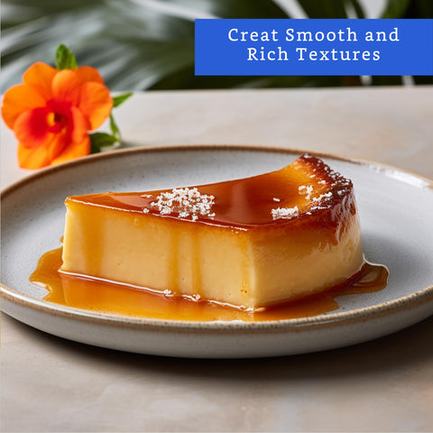 GLOBE ROCKET flan mold caramel topping ready by melting sugar.