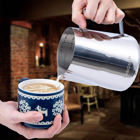 Globotech pitcher shows inside measurement marks for accurate portions