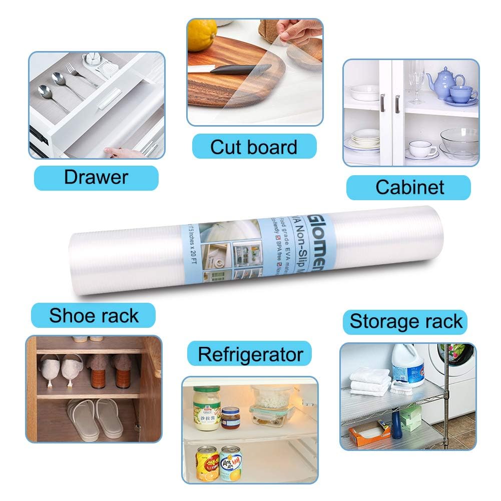 Glomen fridge liner easy-clean design simplifies maintenance.