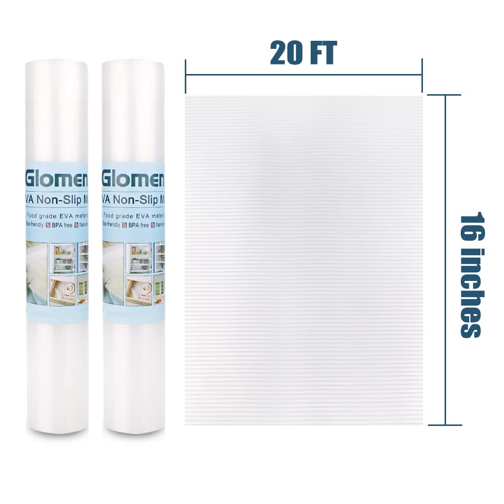 Glomen reusable liner ideal for pantry and desk storage solutions.