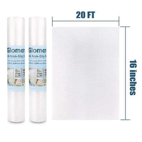 Glomen reusable liner ideal for pantry and desk storage solutions.