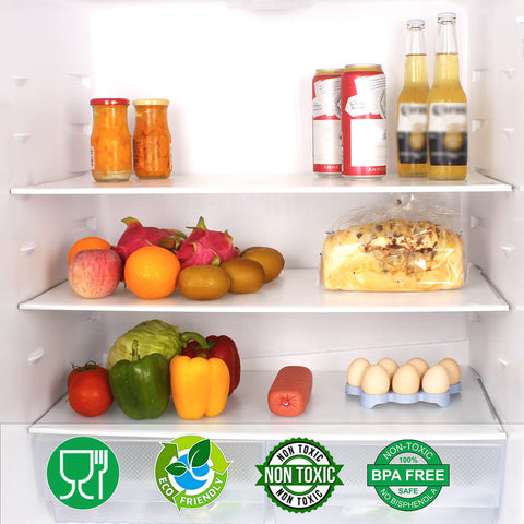 Glomen liner shields kitchen shelves from water and oil