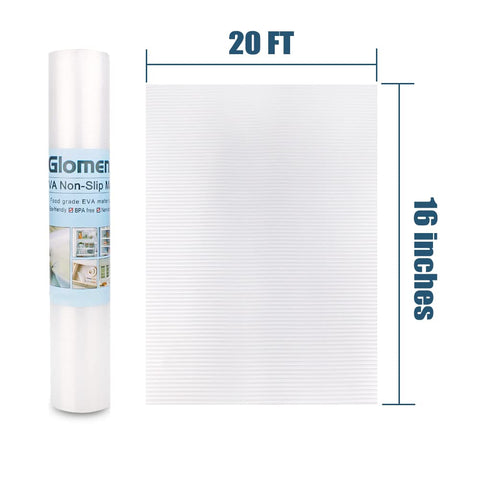 Glomen shelf liner reusable for flexible kitchen organization and storage