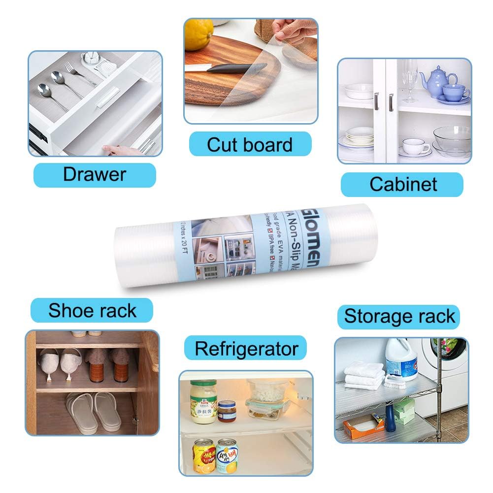 Glomen washable reusable liner for organized spaces