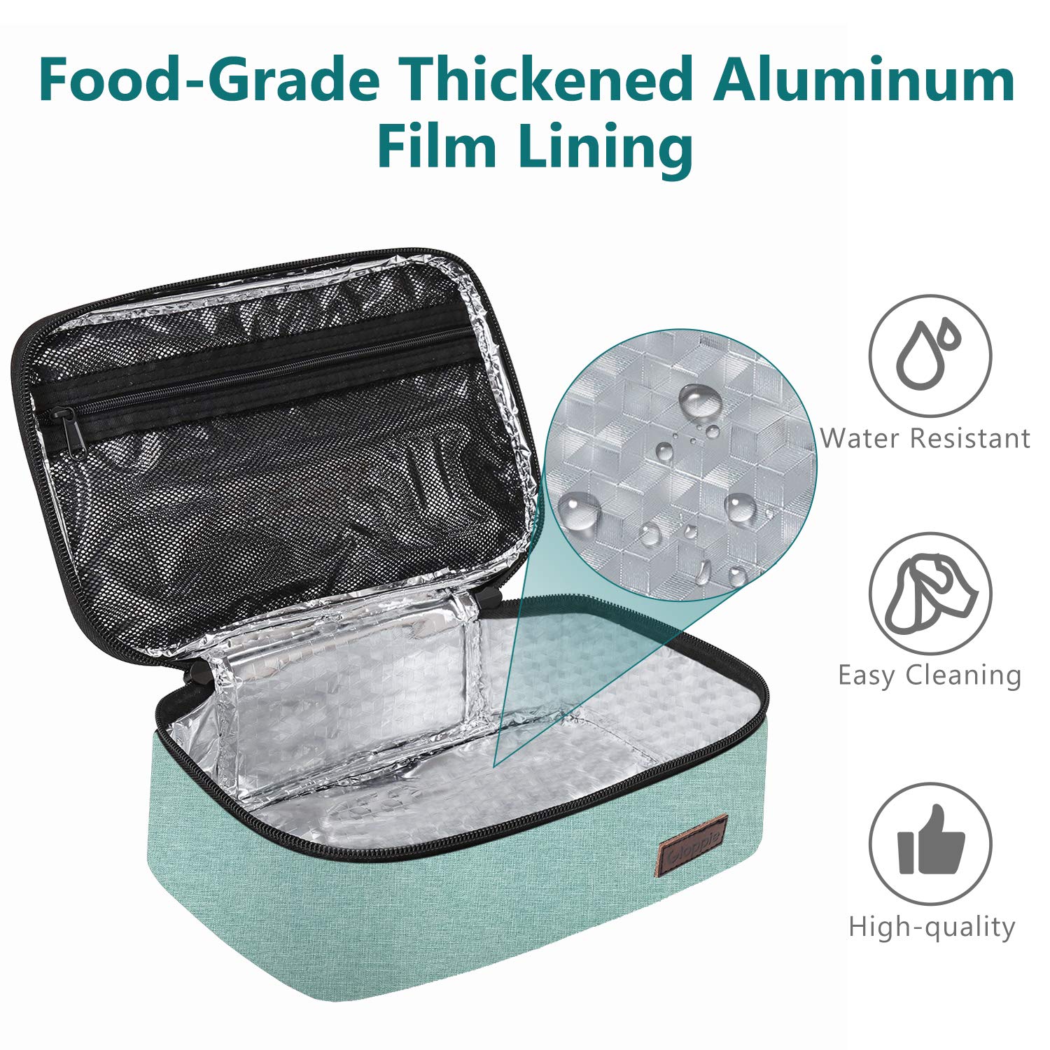 Gloppie Little Lunch Bag fits in a backpack for school or office