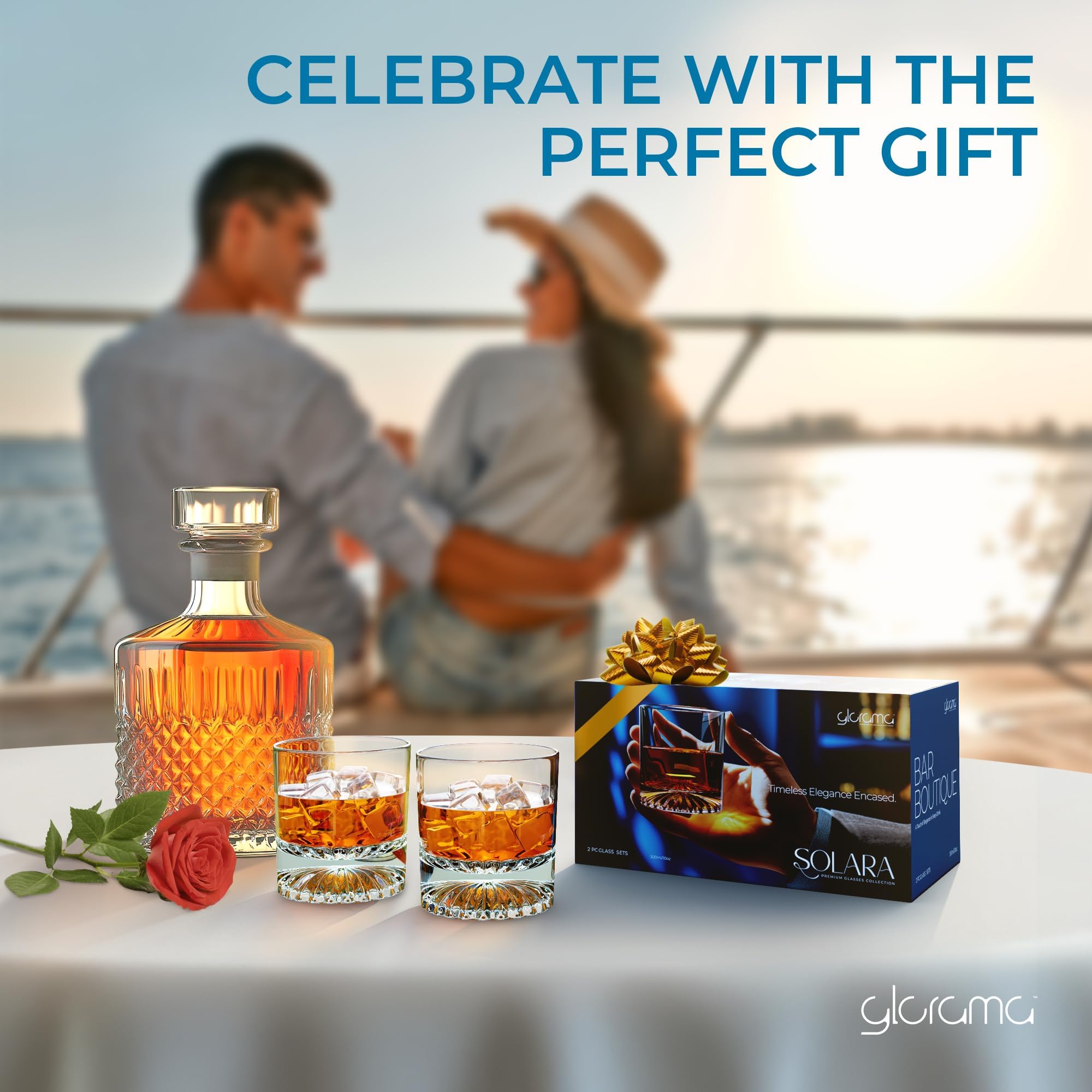 GLORAMA weighty feel provides a comfortable grip during sipping
