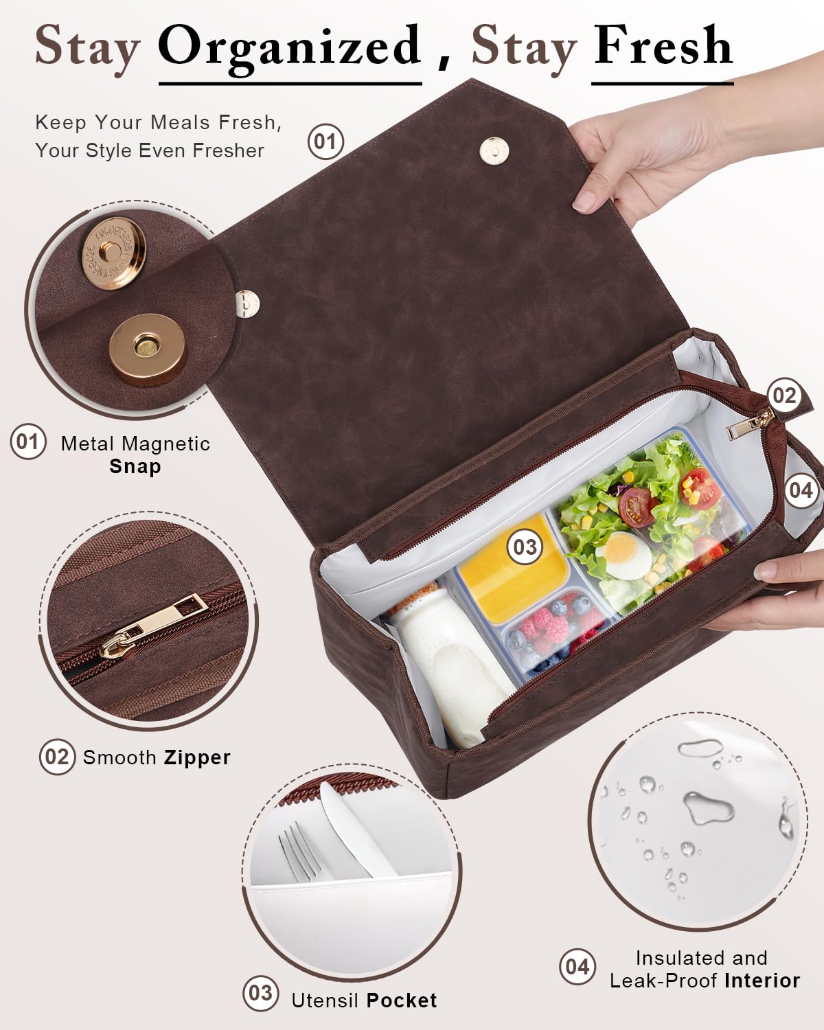 GLORIEROO back pocket stores phone or tablet for quick access.