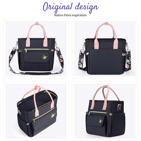 Glorieroo lunch bag Australian floral theme adds natural-inspired style