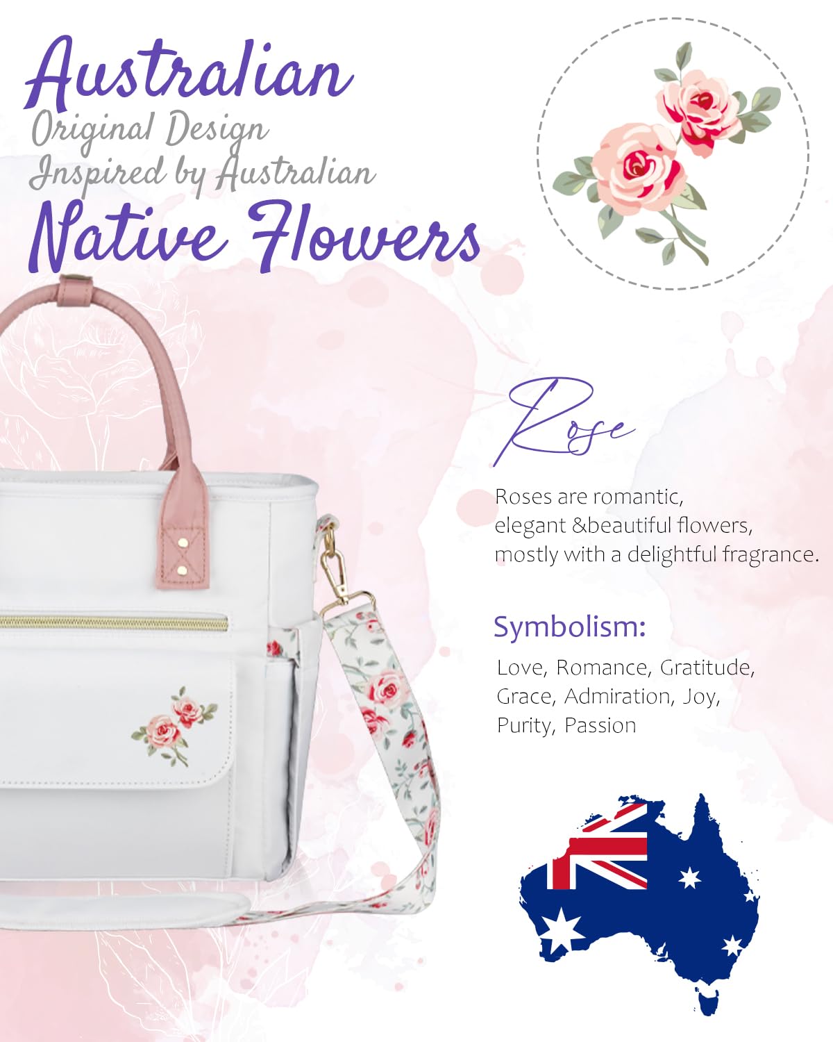 GLORIEROO deluxe flora lunch bag gift-worthy packaging